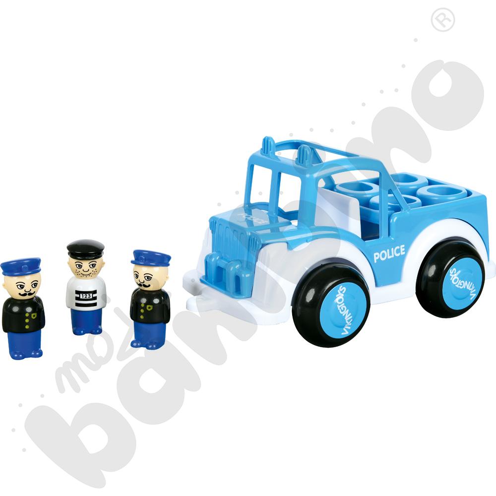 Jeep policyjny z figurkami