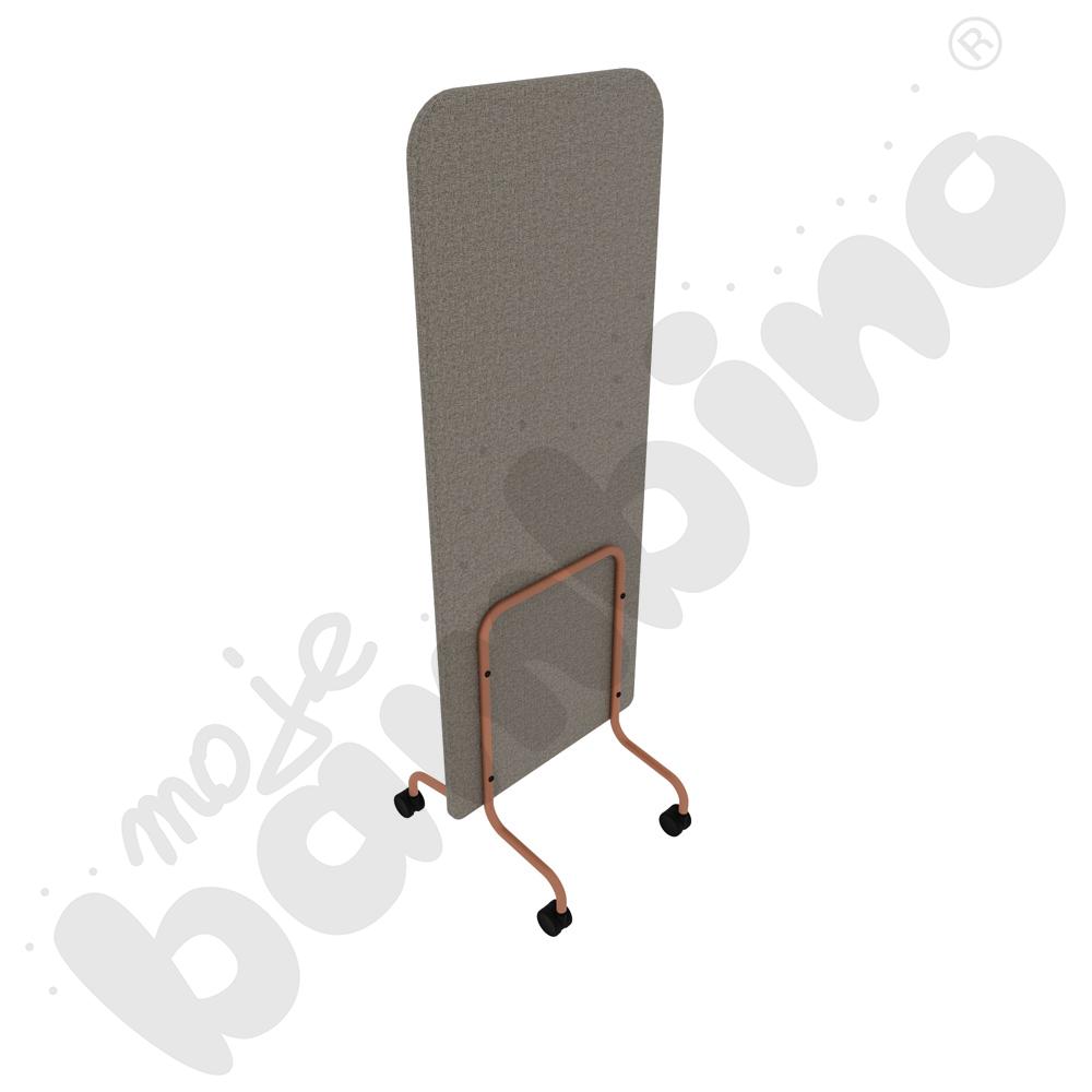 Parawan Versa 60x170 cm z kółkami na twardą powierzchnię, stelaż łososiowy, tkanina RO37 Parawan Versa 60x170 cm z kółkami na twardą powierzchnię, stelaż łososiowy, tkanina RO37