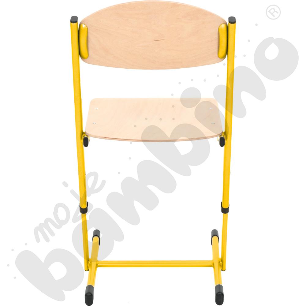 Krzesło T wzmocnione regulowane rozm. 6-7 żółte