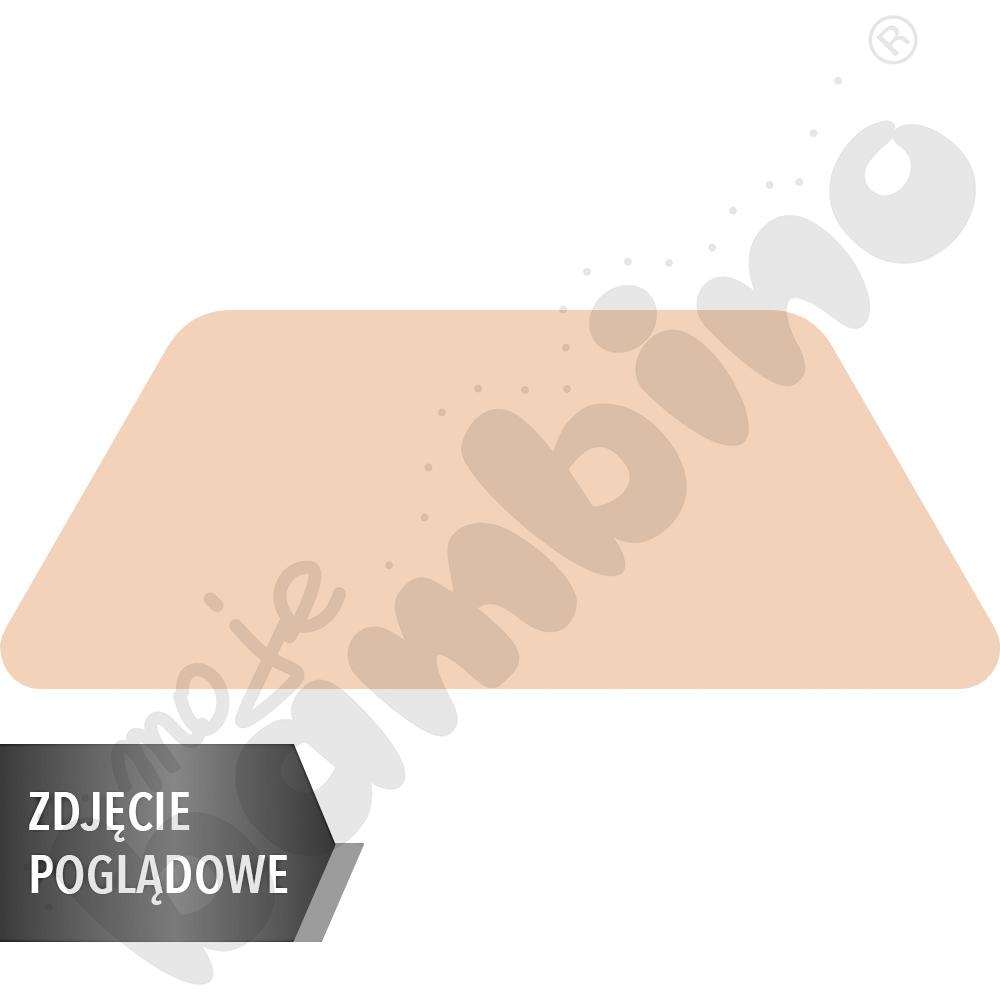 Stół Mila trapezowy 160x70x100x70, HPL - buk, zaokrąglony, rozm. 5