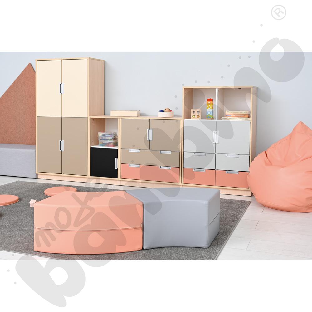 Quadro - szafka M na 2 szerokie szuflady, klon jasny Quadro - szafka M na 2 szerokie szuflady, klon jasny