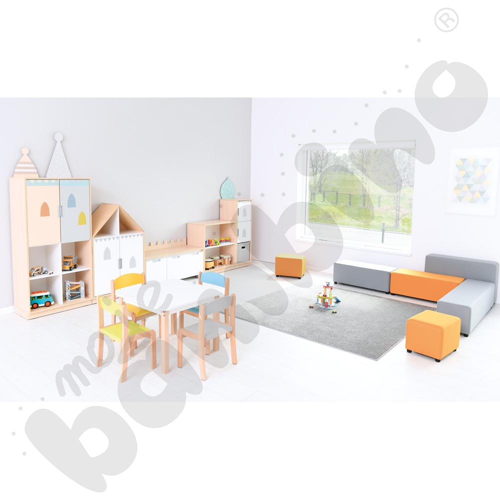 Quadro - zestaw Pałac 90 st., cichy domyk, skrzynia klon jasny