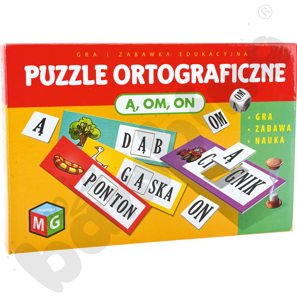 Puzzle ortograficzne Ą, OM, ON