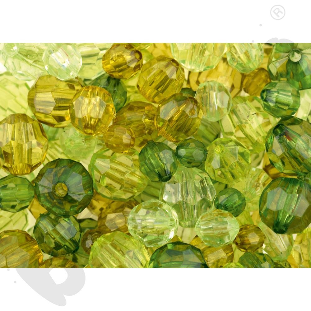 Koraliki-kryształki zielone