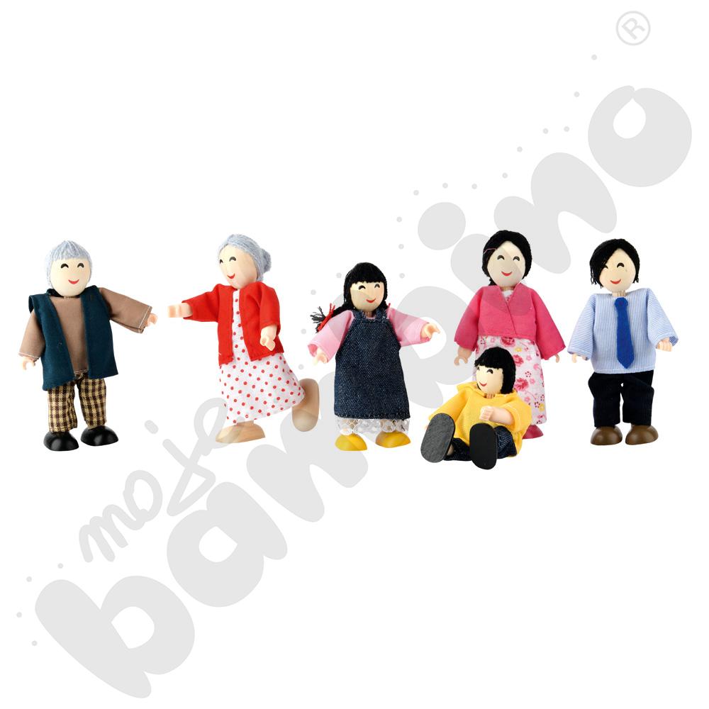 Rodzina azjatycka - lalki