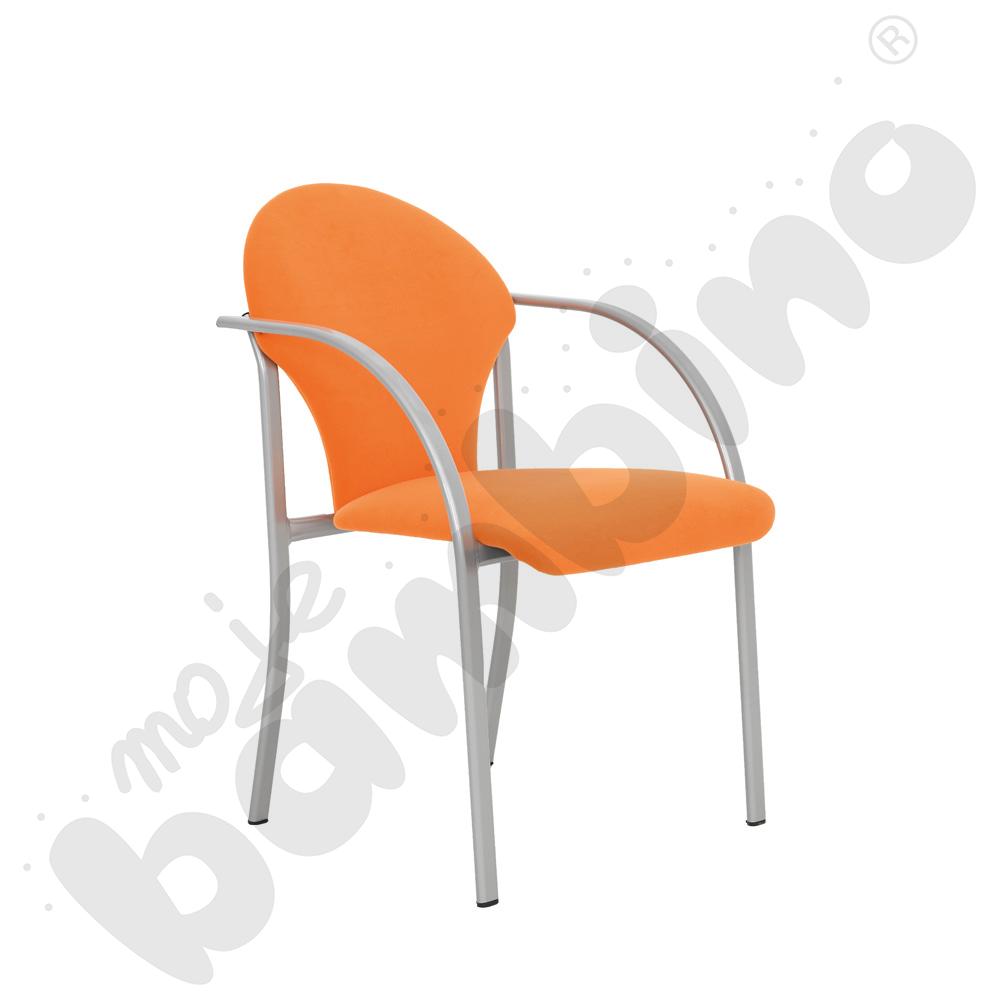 Krzesło Visa alu pomarańczowe