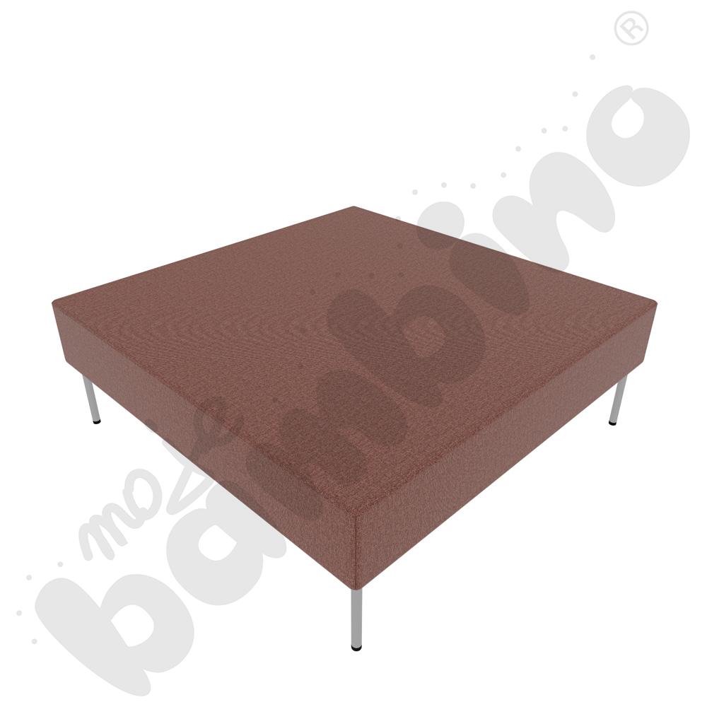 Pufa Versa 120x120 cm z plastikowymi stopkami, stelaż jasnoszary, tkanina RO11