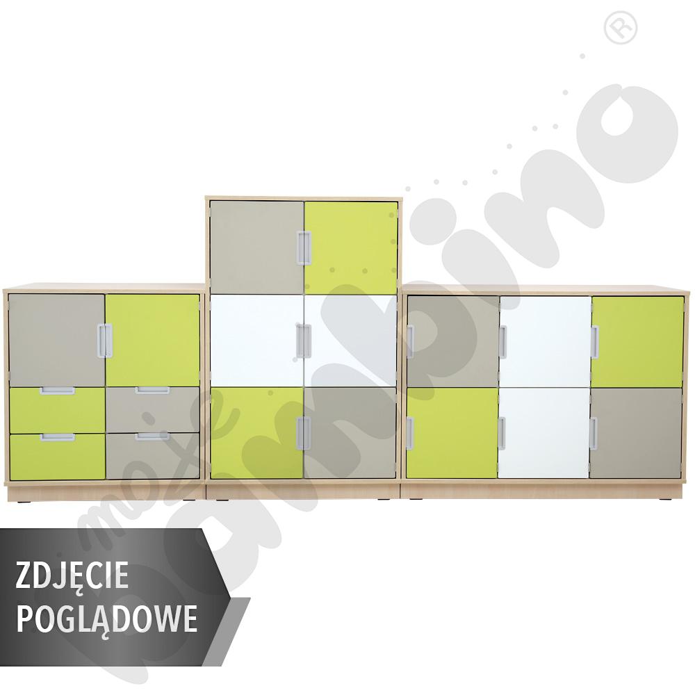 Quadro - zestaw 1, 90 st., cichy domyk, biała skrzynia