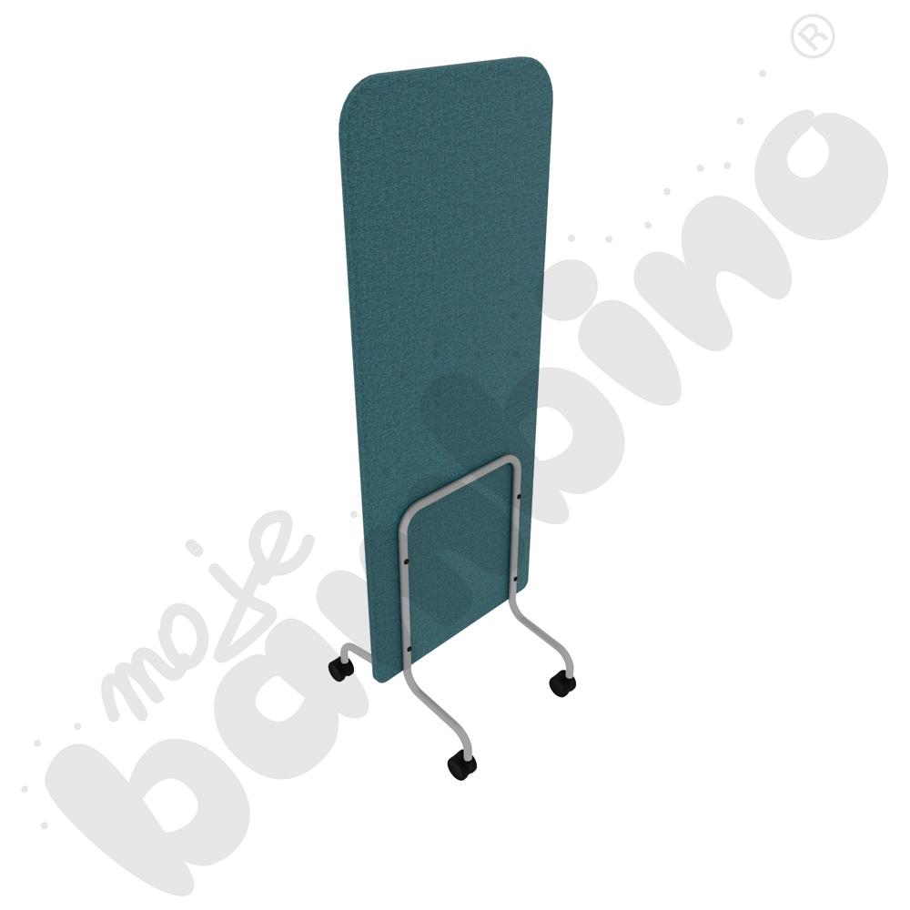 Parawan Versa 60x170 cm z kółkami na twardą powierzchnię, stelaż jasnoszary, tkanina RO22