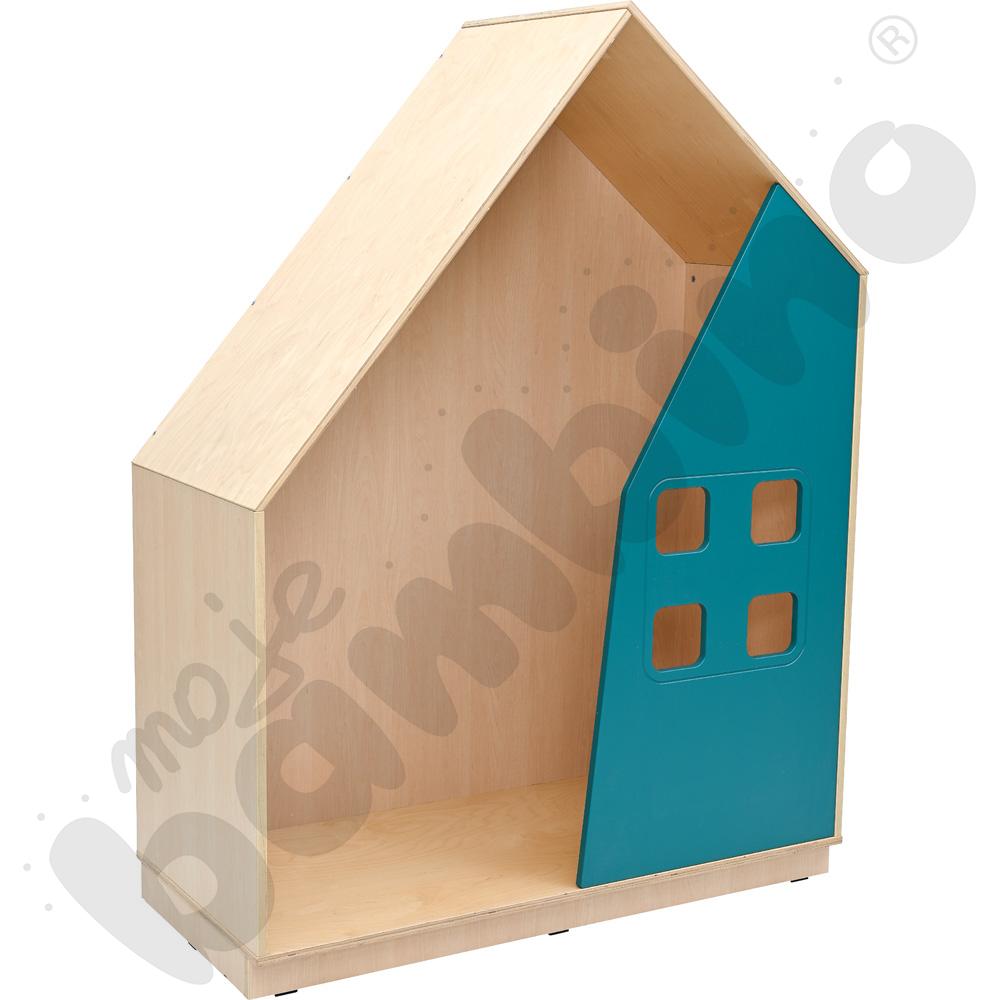 Quadro - szafka-domek - morska, skrzynia klon jasny