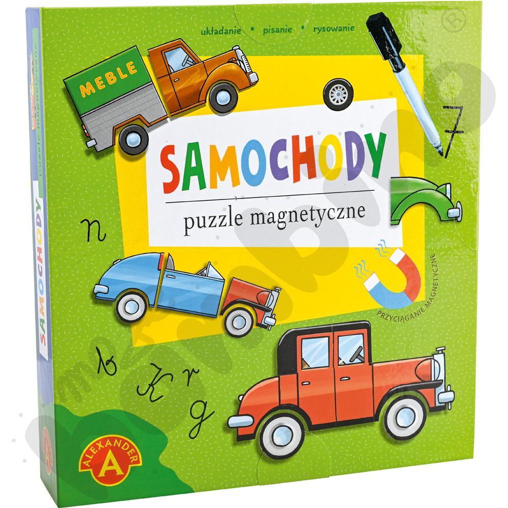 Puzzle magnetyczne - samochody