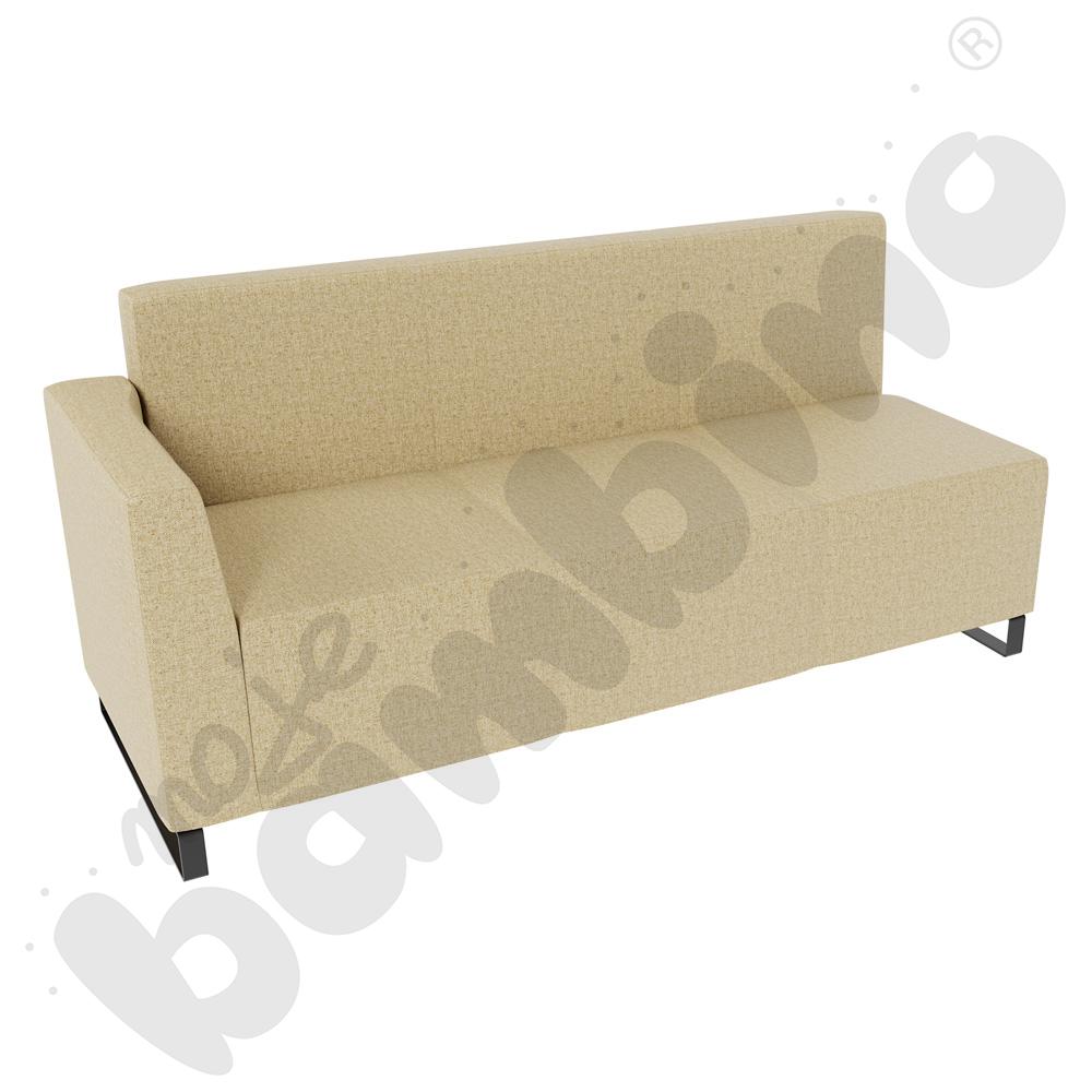 Sofa Universum 3-os. wys. 82 cm, bok niski lewy, tkanina RO09