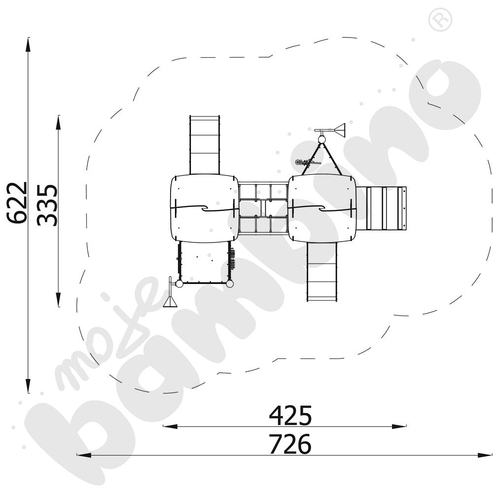 Orbis - zestaw 11652, drewniane słupy