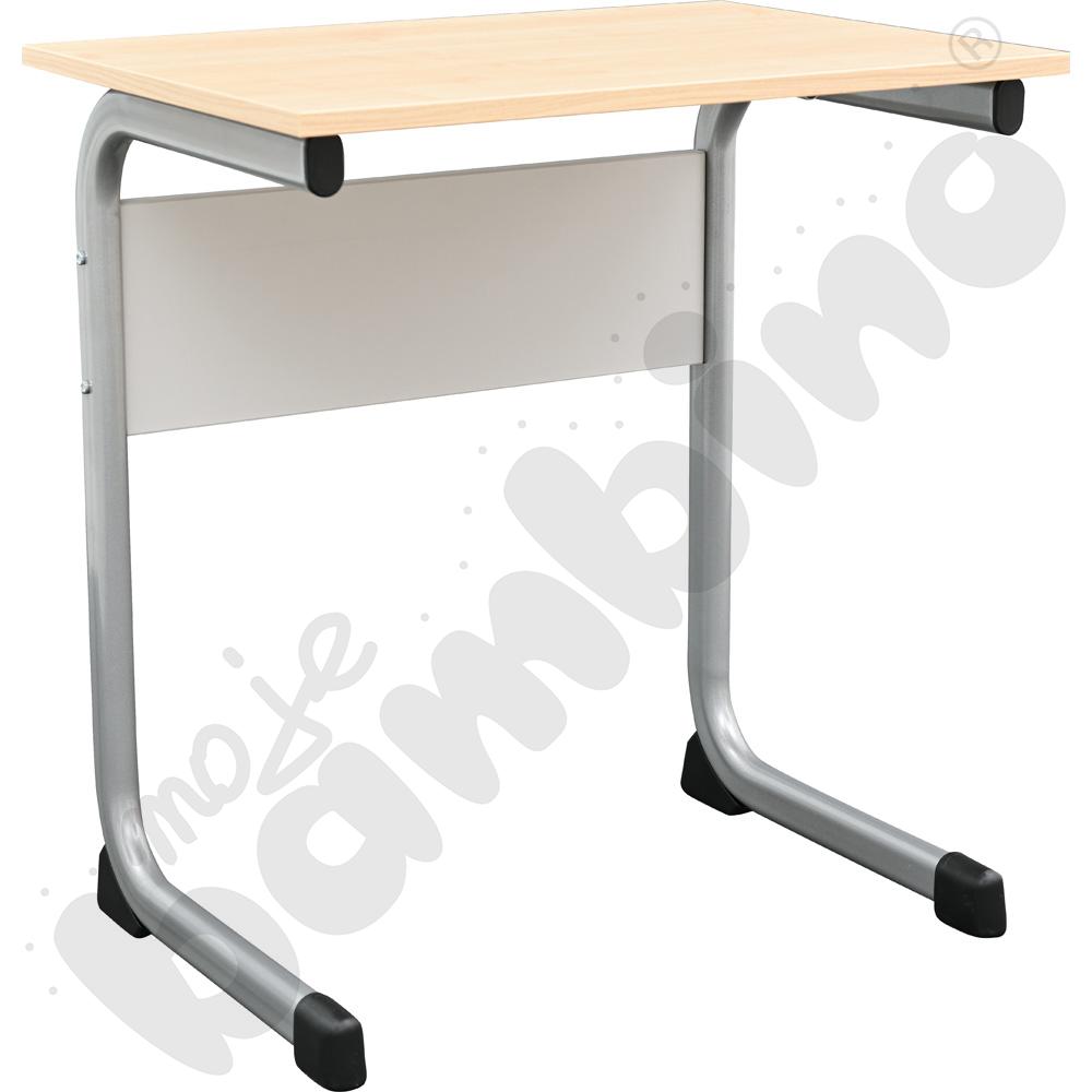 Stół IN-C 70x50 rozm. 6, 1os., stelaż aluminium, blat klon, obrzeże ABS, narożniki proste