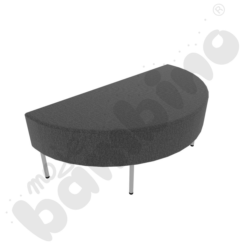 Pufa Versa zaokrąglona 120x60 cm z filcowymi stopkami, stelaż jasnoszary, tkanina RO40 Pufa Versa zaokrąglona 120x60 cm z filcowymi stopkami, stelaż jasnoszary, tkanina RO40