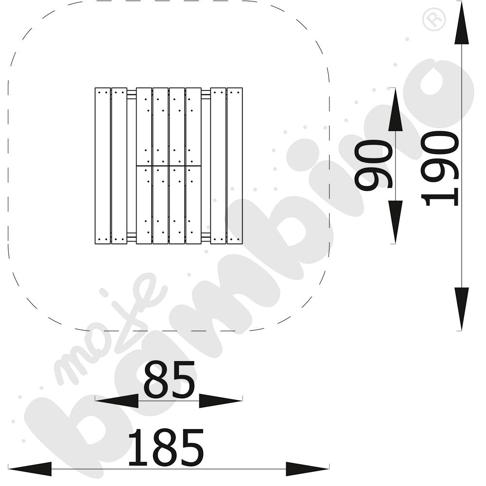Ławkostół Terra z pojemnikami
