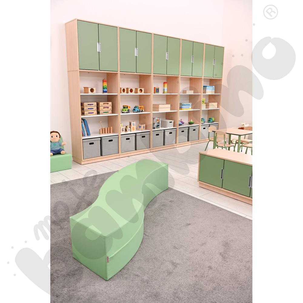 Siedzisko Paolo długie, jasnozielony pastel Siedzisko Paolo długie, jasnozielony pastel