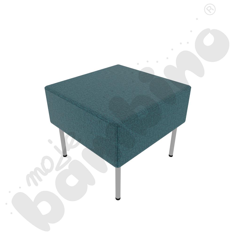 Pufa Versa 50x50 cm z plastikowymi stopkami, stelaż jasnoszary, tkanina RO22