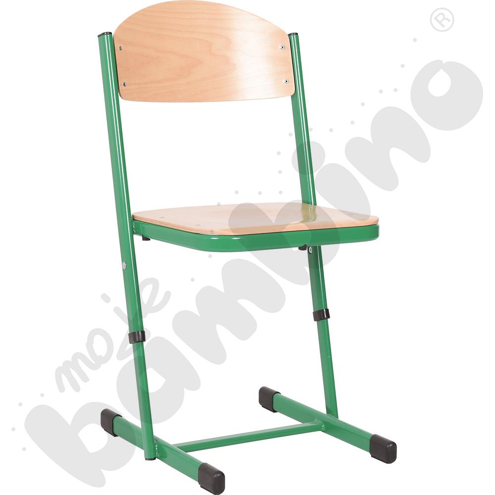 Krzesło T wzmocnione regulowane, rozm. 5-6 - zielone