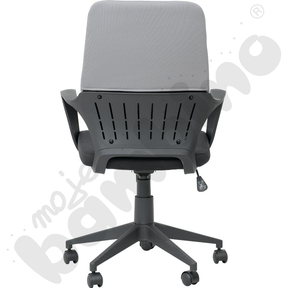 Krzesło obrotowe szaro-czarne