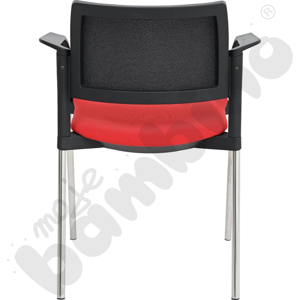 Krzesło Duo Top - czerwono-czarne