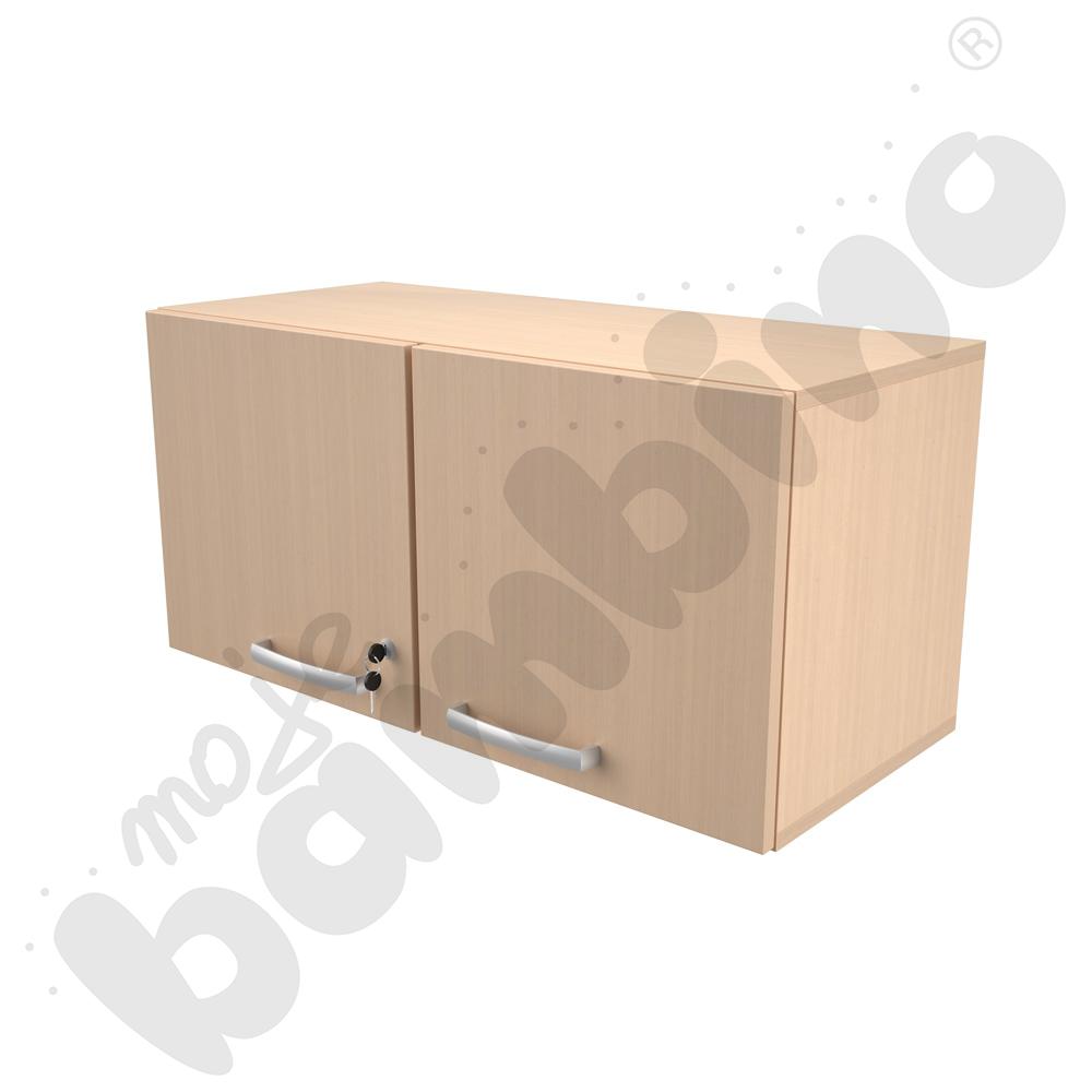 Szafka wisząca Grande S szeroka, drzwiczki z zamkiem - klon jasny Szafka wisząca Grande S szeroka, drzwiczki z zamkiem - klon jasny