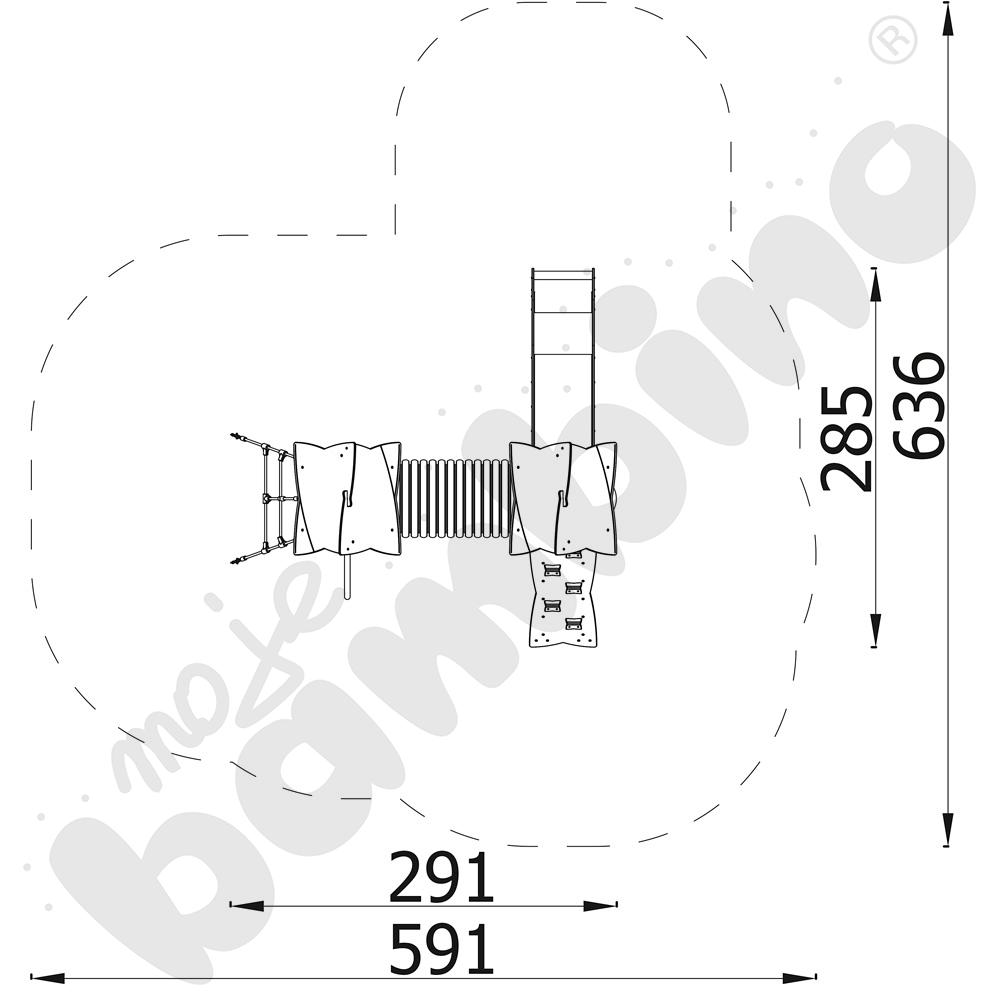 Zestaw Urbi 4, słupy metalowe C
