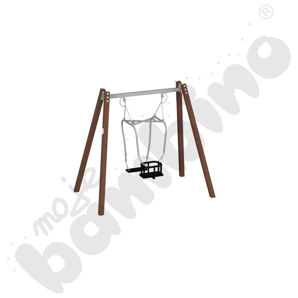 Huśtawka rodzic-dziecko Quadro recykling/ z zawiesiem