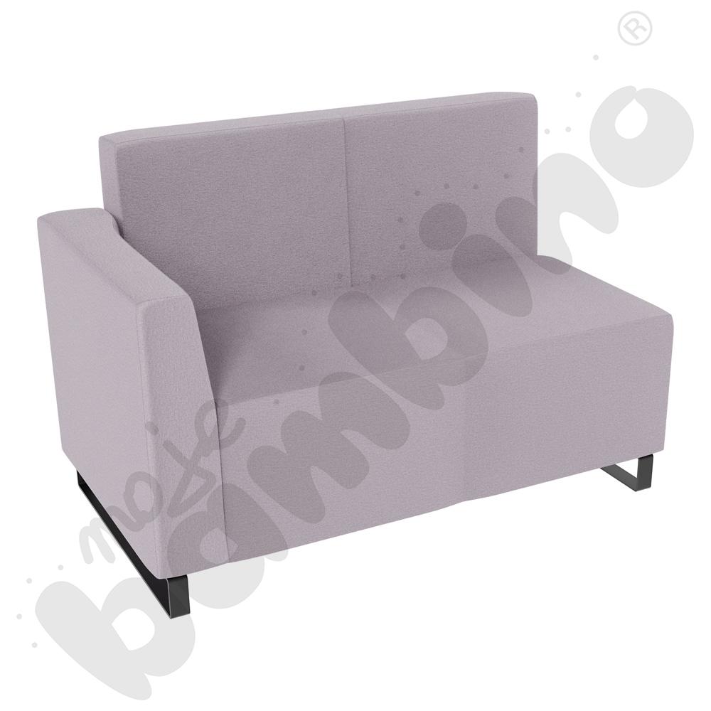 Sofa Universum 2-os. wys. 82 cm, bok niski lewy, tkanina KG21
