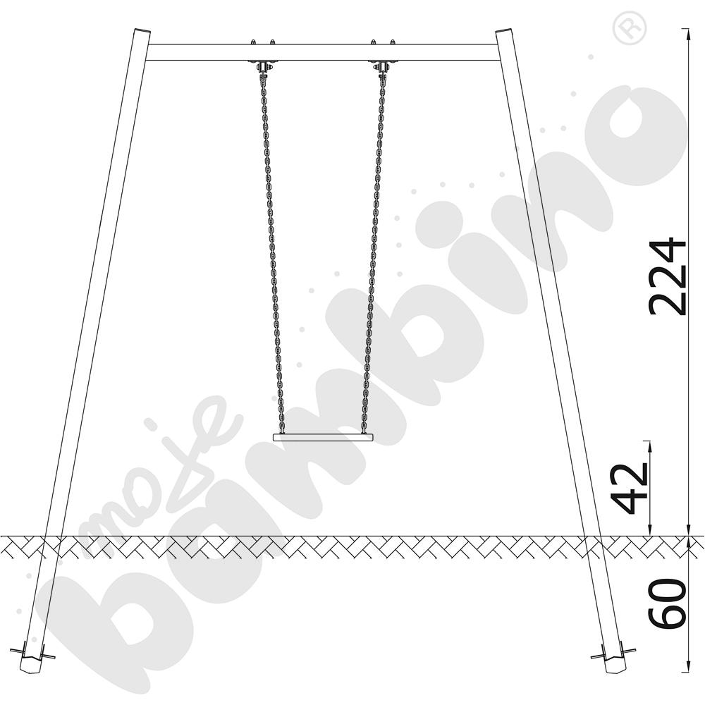 Quadro - stelaż do huśtawki pojedynczej