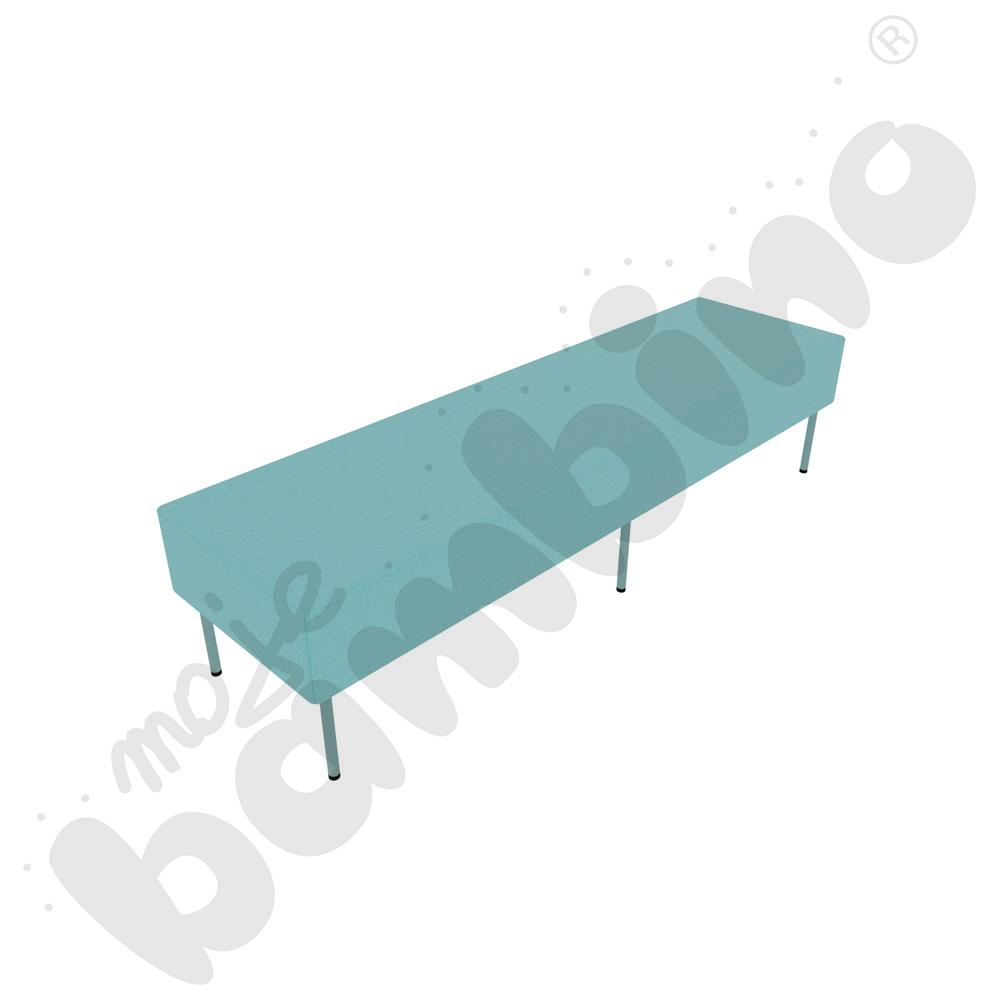 Pufa Versa 180x50 cm z filcowymi stopkami, stelaż turkusowy, tkanina RO20 Pufa Versa 180x50 cm z filcowymi stopkami, stelaż turkusowy, tkanina RO20