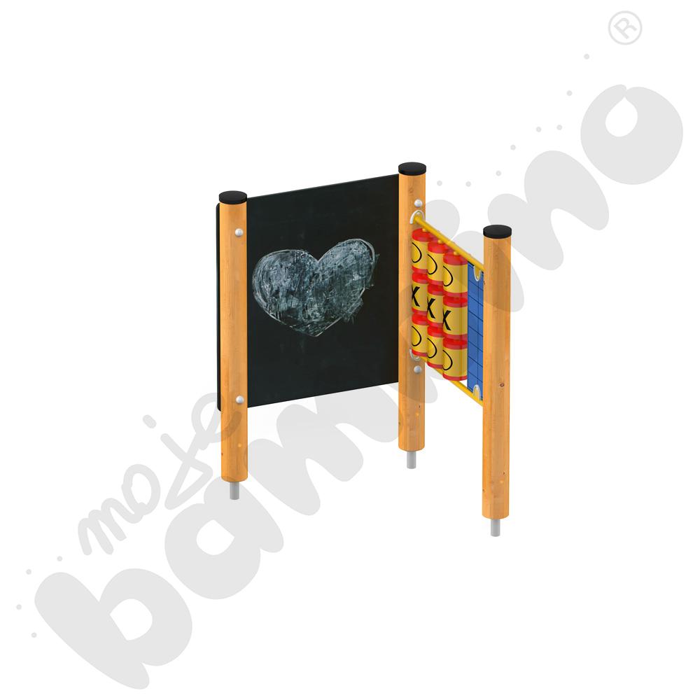 Tablica do rysowania z grą Kółko i krzyżyk