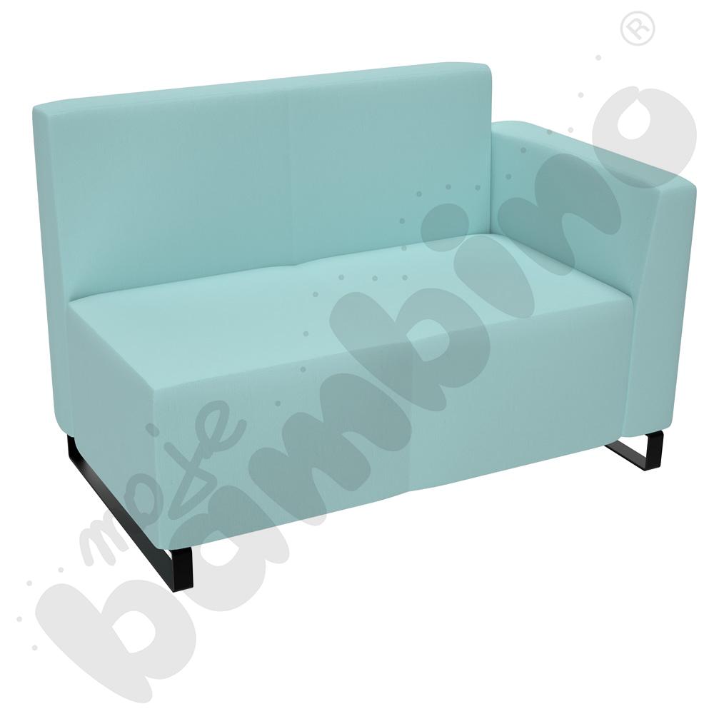 Sofa Universum 2-os. wys. 82 cm, bok niski prawy, tkanina KG09