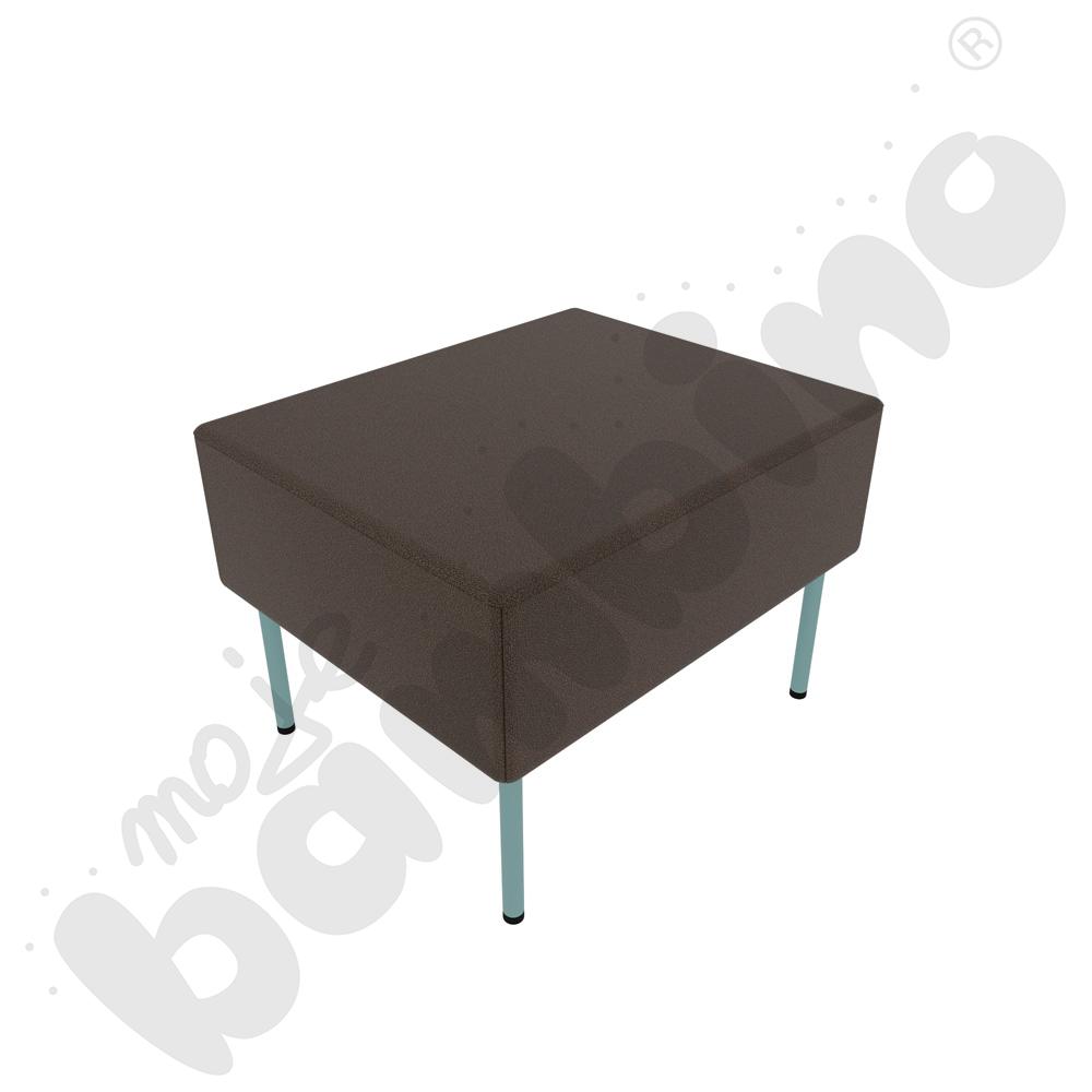 Pufa Versa 60x50 cm z filcowymi stopkami, stelaż turkusowy, tkanina BD07 Pufa Versa 60x50 cm z filcowymi stopkami, stelaż turkusowy, tkanina BD07