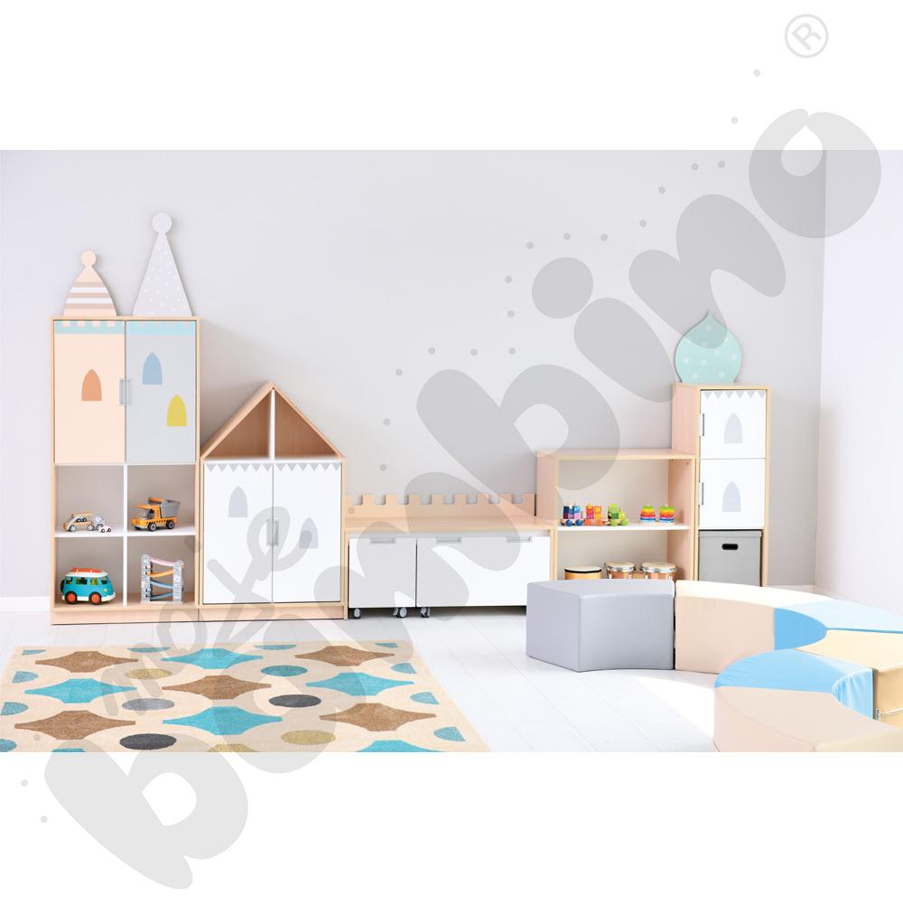 Quadro - zestaw Pałac 90 st., cichy domyk, skrzynia klon jasny