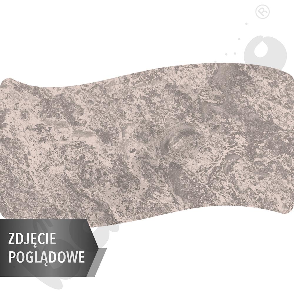 Stół Cichy prostokąt falisty 140x72, blat beżowy, narożniki proste, rozm. 5