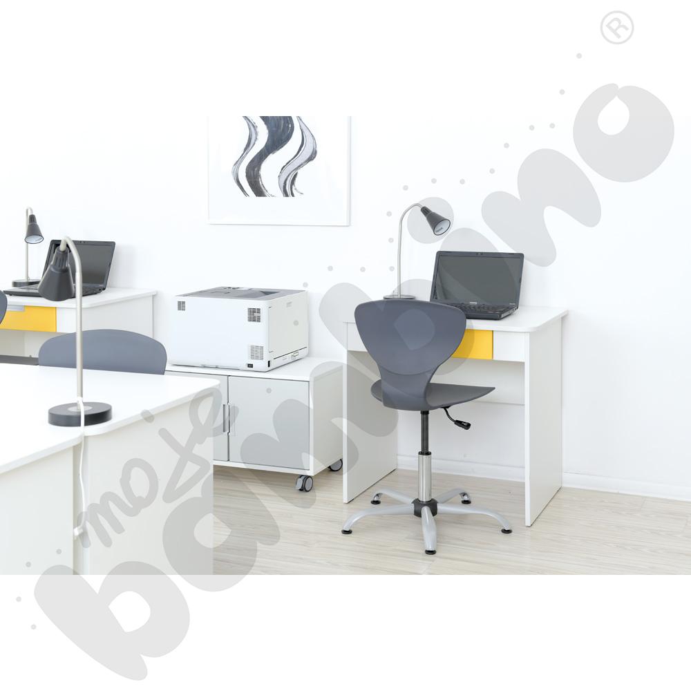 Krzesło Flexi obrotowe z reg.  wys. szare Krzesło Flexi obrotowe z reg.  wys. szare