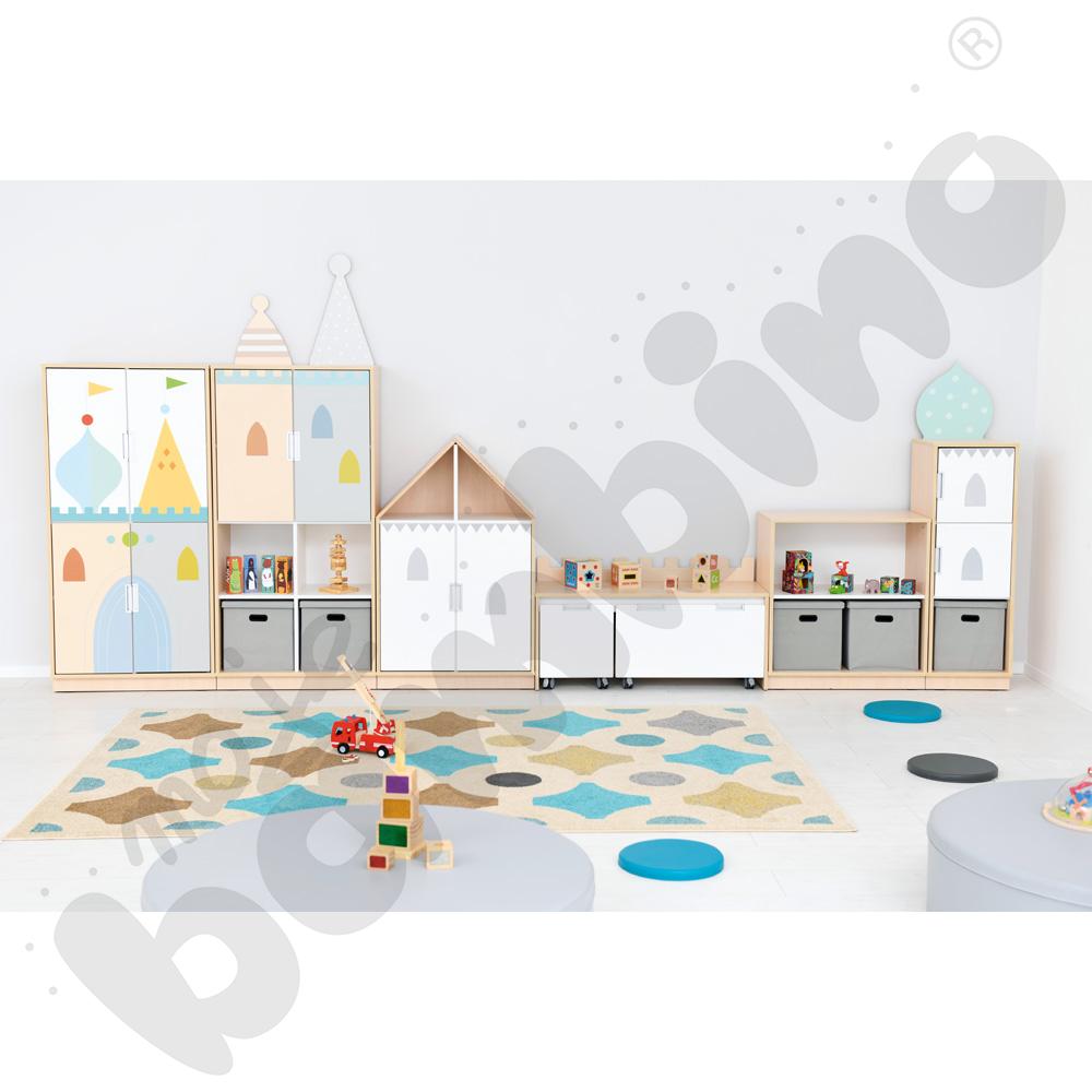 Quadro - zestaw Pałac 90 st., cichy domyk, skrzynia klon jasny