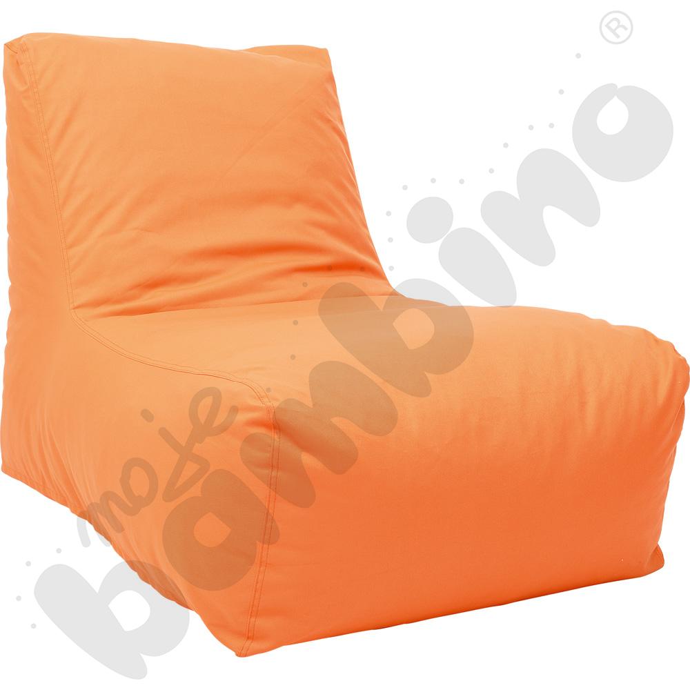 Pufa-fotel pomarańczowa