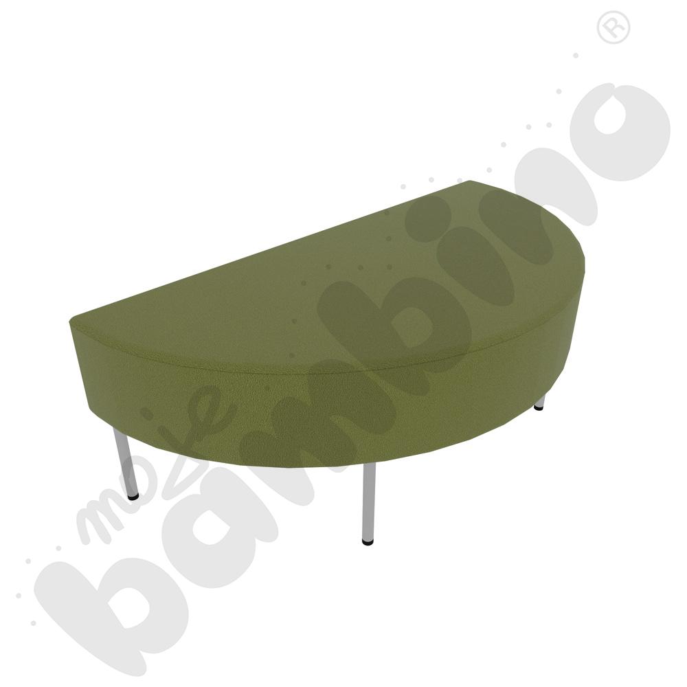 Pufa Versa zaokrąglona 120x60 cm z filcowymi stopkami, stelaż jasnoszary, tkanina BD17 Pufa Versa zaokrąglona 120x60 cm z filcowymi stopkami, stelaż jasnoszary, tkanina BD17