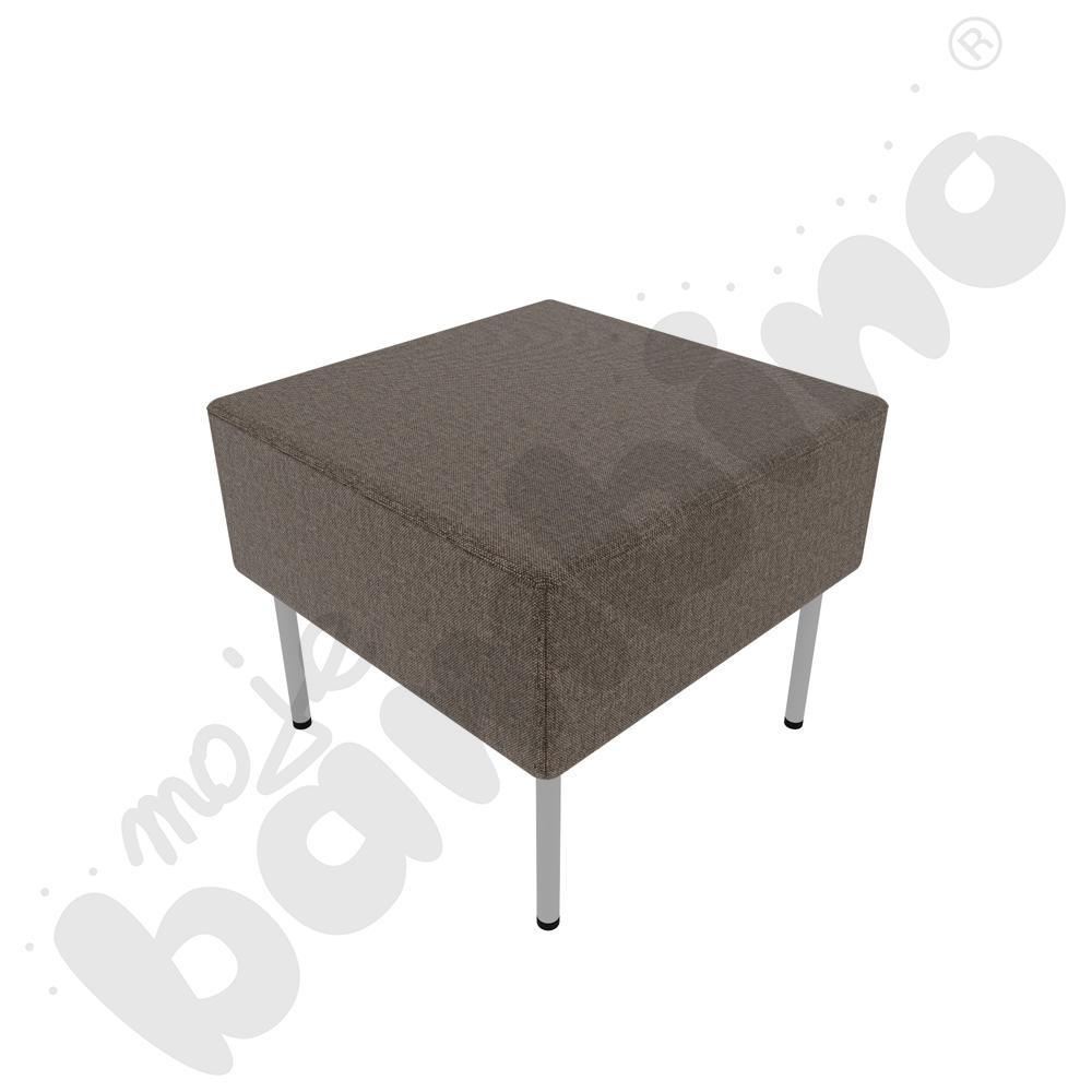 Pufa Versa 50x50 cm z plastikowymi stopkami, stelaż jasnoszary, tkanina RO36 Pufa Versa 50x50 cm z plastikowymi stopkami, stelaż jasnoszary, tkanina RO36