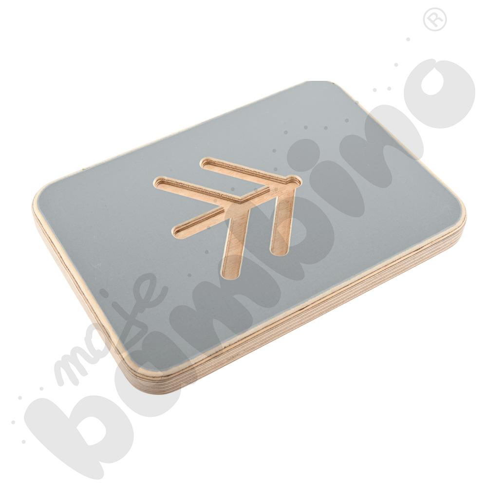 Tablice grafomotoryczne malucha - szare  - MED