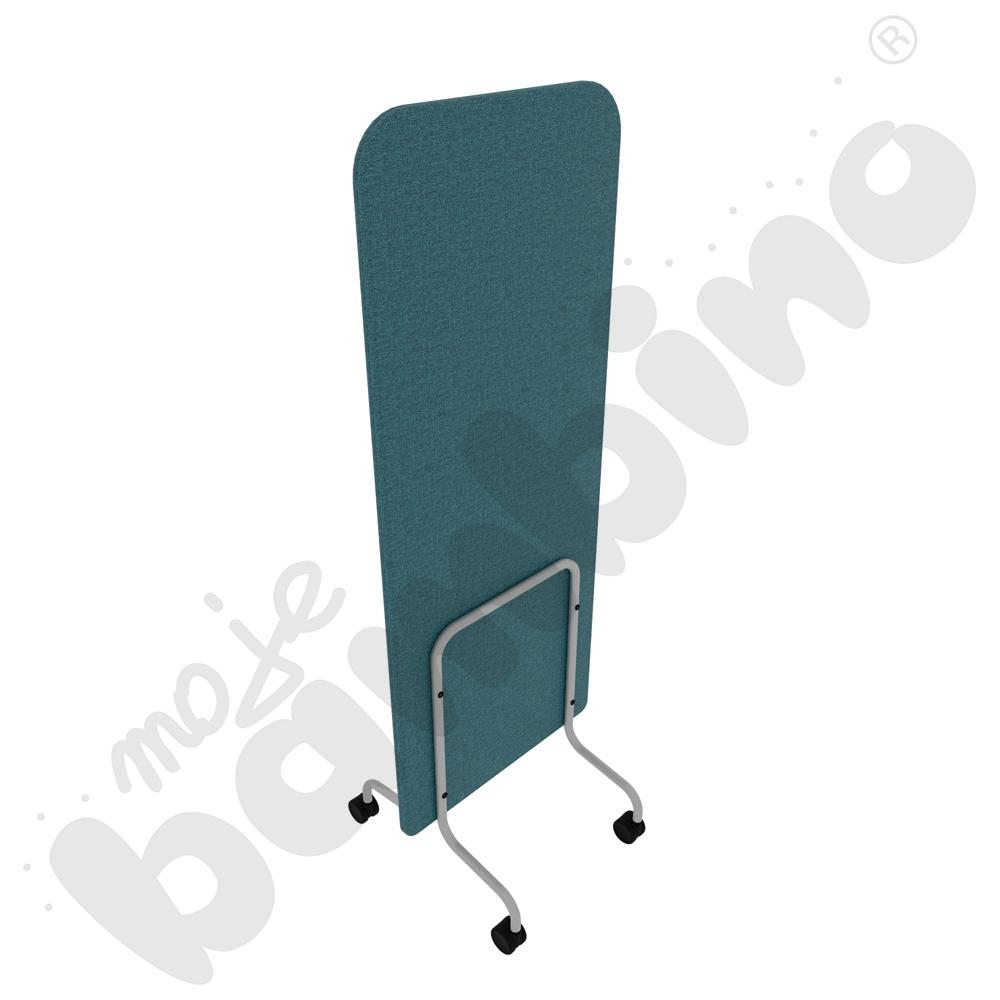 Parawan Versa 60x170 cm z kółkami na miękką powierzchnię, stelaż jasnoszary, tkanina RO22
