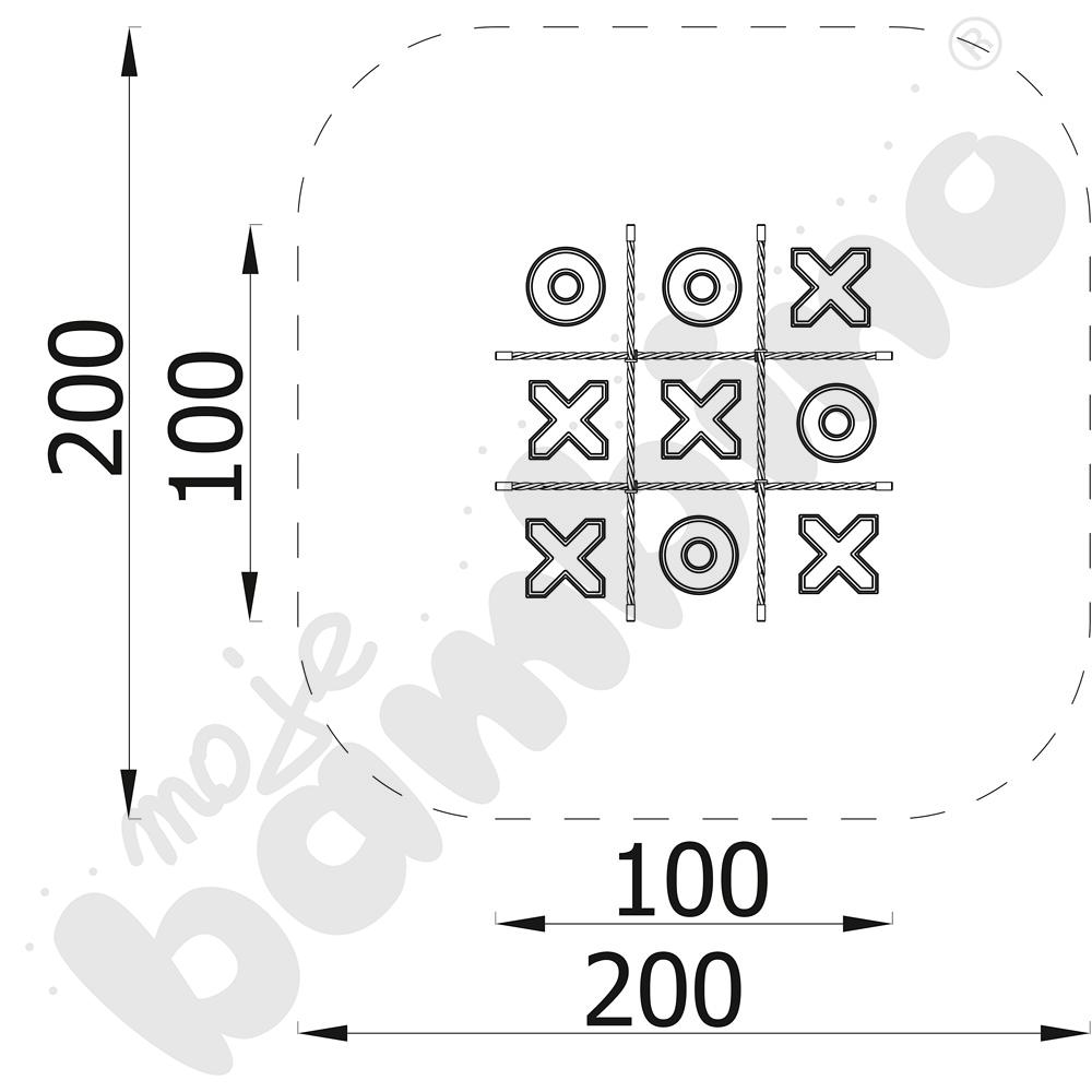 Ogrodowa gra Terra - Kółko i Krzyżyk