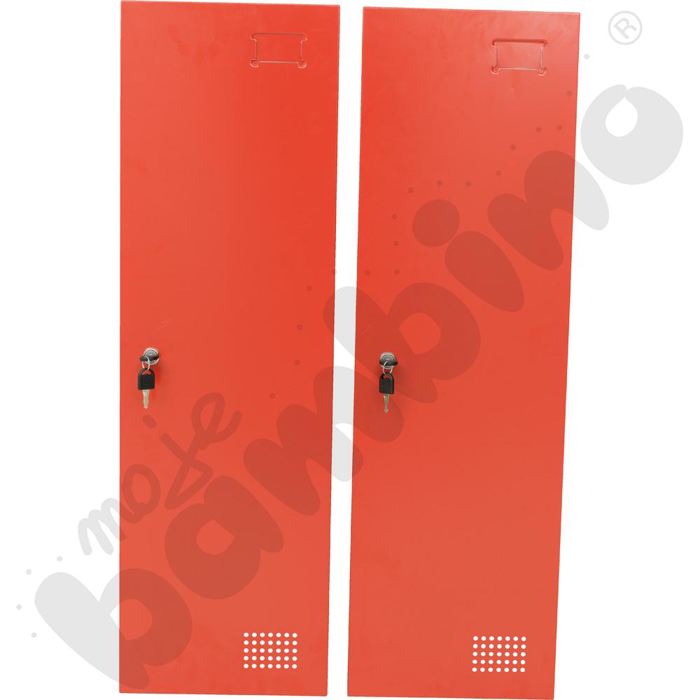 Drzwi do szafy skrytkowej 4 i 6-schowkowej - czerwone 2 szt.