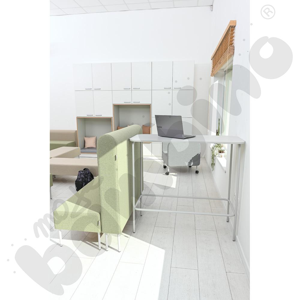 Moduł Versa 120x20x120 cm z plastikowymi stopkami, stelaż jasnoszary, tkanina RO27 Moduł Versa 120x20x120 cm z plastikowymi stopkami, stelaż jasnoszary, tkanina RO27