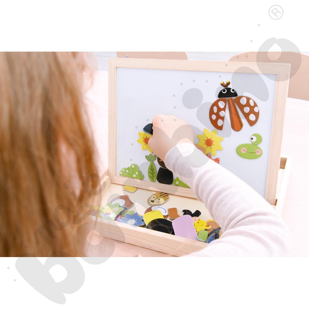 Układanka magnetyczna z tablicą Układanka magnetyczna z tablicą