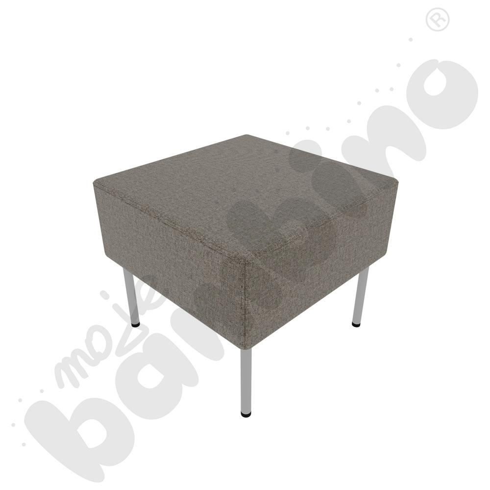 Pufa Versa 50x50 cm z plastikowymi stopkami, stelaż jasnoszary, tkanina RO37 Pufa Versa 50x50 cm z plastikowymi stopkami, stelaż jasnoszary, tkanina RO37