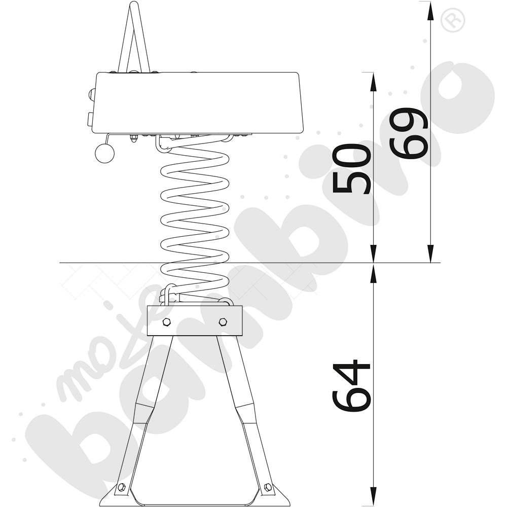 Robinio - robak na podstawie metalowej