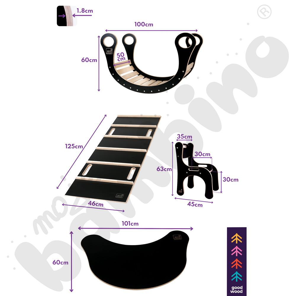 Krzesło ergonomiczne Good Wood – czarne